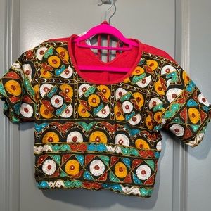 City line cropping embroidered top looks medium